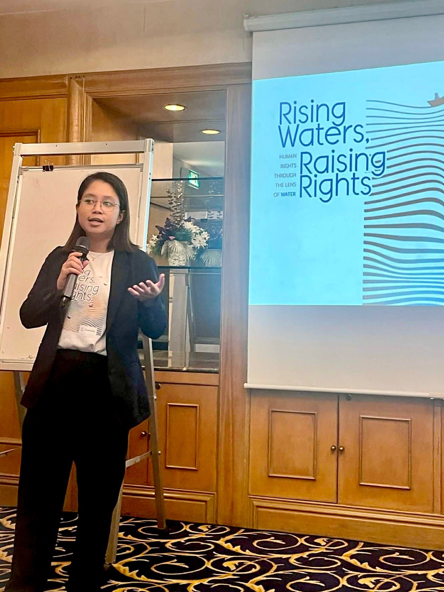 Workshop participant presenting